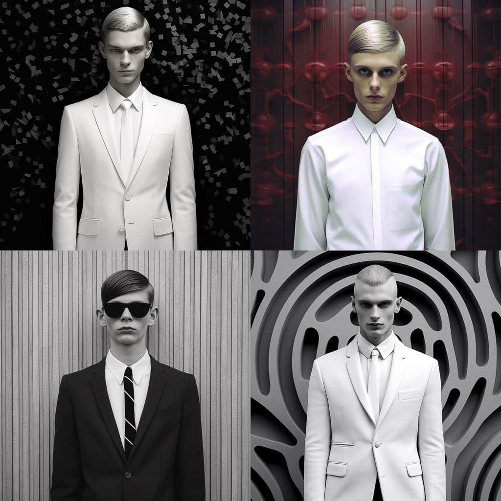 Kris Van Assche style, Midjourney V5.1, render 1 of 4