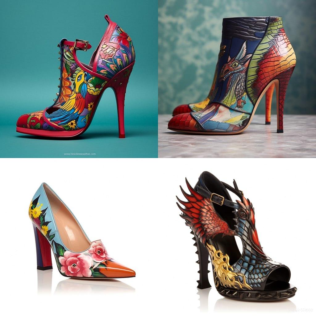 Kurt Geiger style, Midjourney V5.1, render 1 of 4