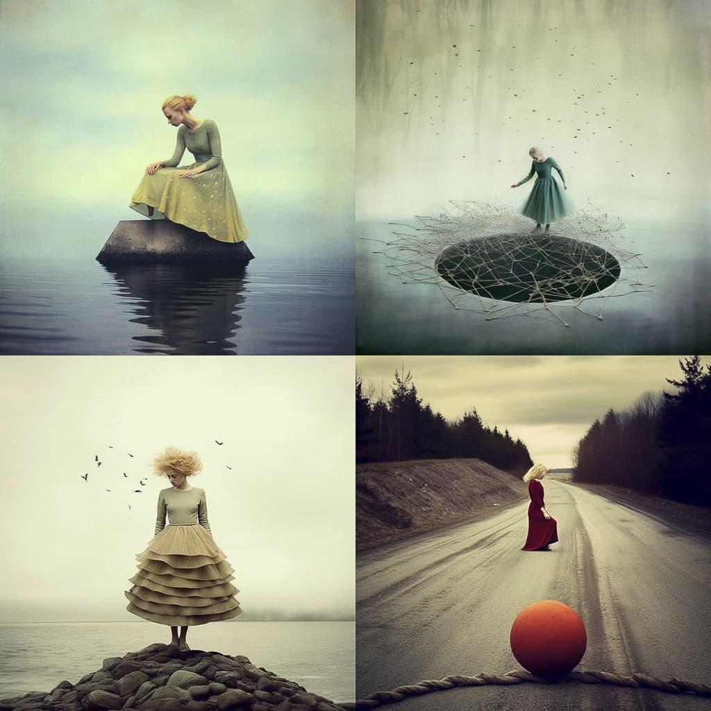 Kylli Sparre style, Midjourney V5.1, render 1 of 4