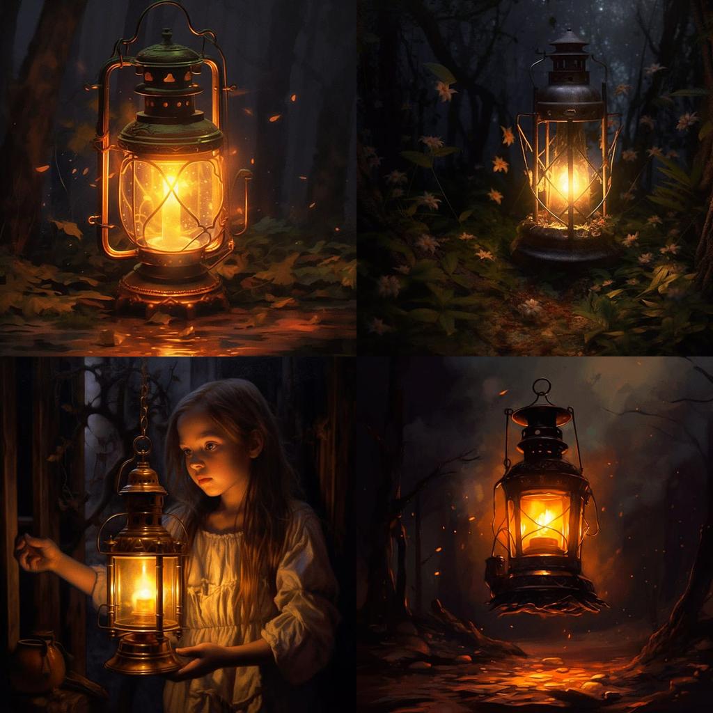 Lantern-lit style, Midjourney V5.1, render 1 of 4