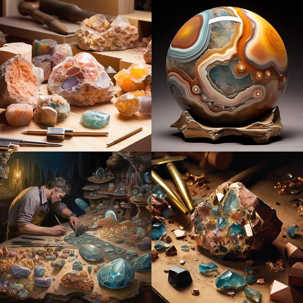 Lapidary style, Midjourney V5.1, render 1 of 4