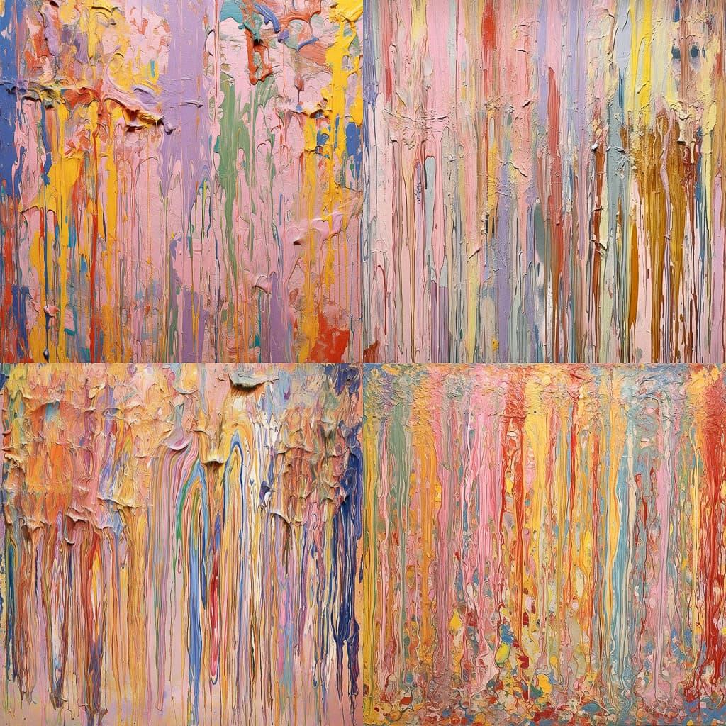 Larry Poons style, Midjourney V5.1, render 1 of 4