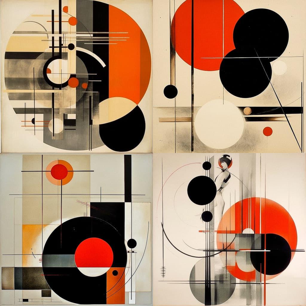 Laszlo Moholy-Nagy style, Midjourney V5.1, render 1 of 4