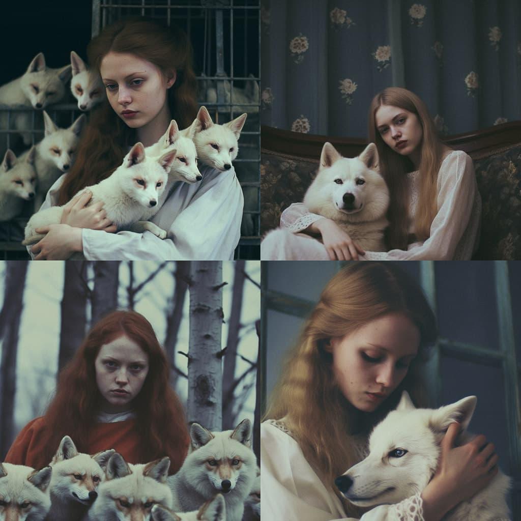 Laura Makabresku style, Midjourney V5.1, render 1 of 4
