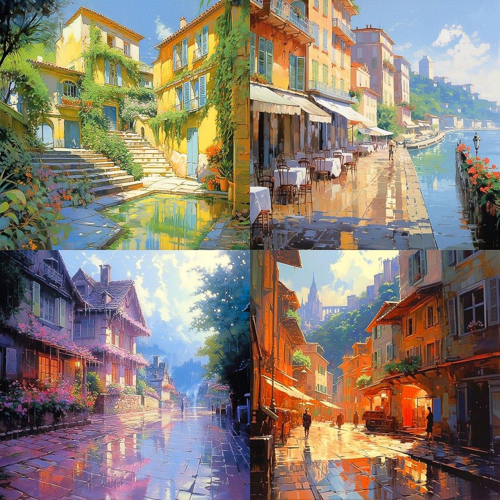 Laurent Parcelier style, Midjourney V5.1, render 1 of 4