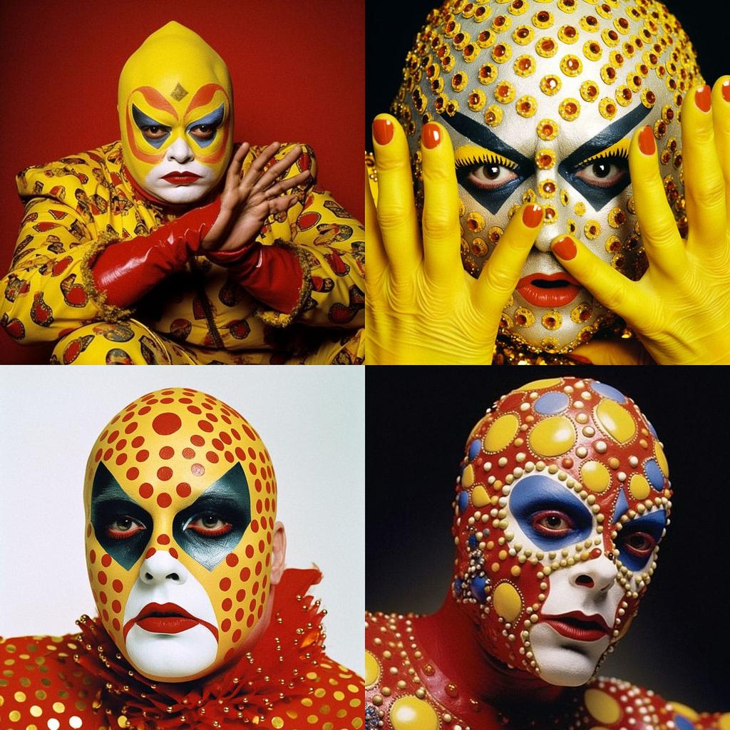 Leigh Bowery style, Midjourney V5.1, render 1 of 4