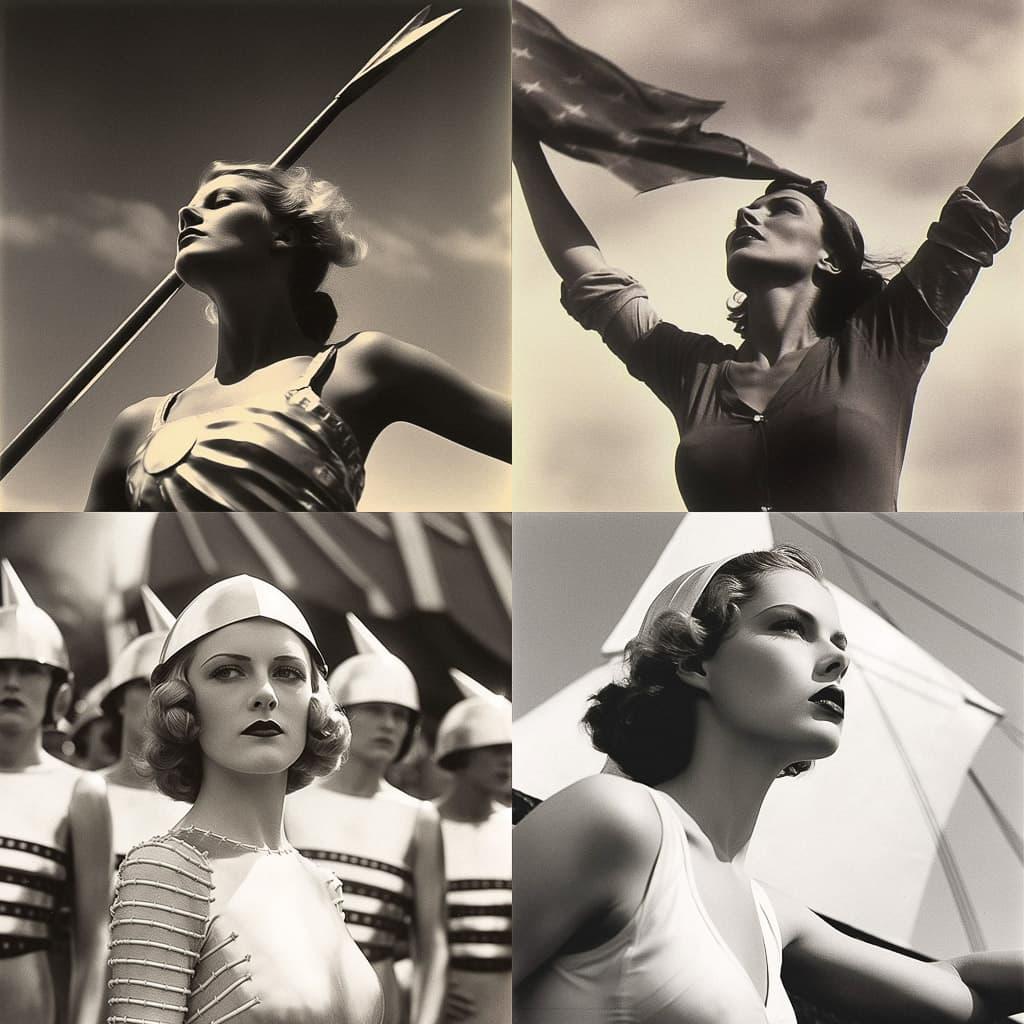 Leni Riefenstahl style, Midjourney V5.1, render 1 of 4