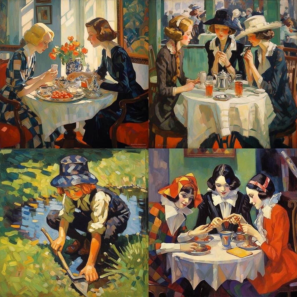 Leo Putz style, Midjourney V5.1, render 1 of 4