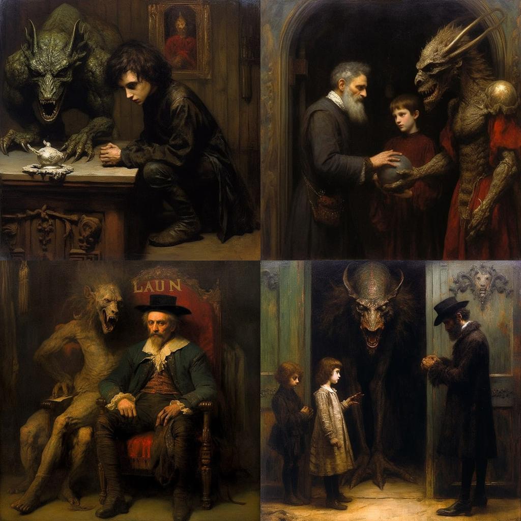 Leon Bonnat style, Midjourney V5.1, render 1 of 4