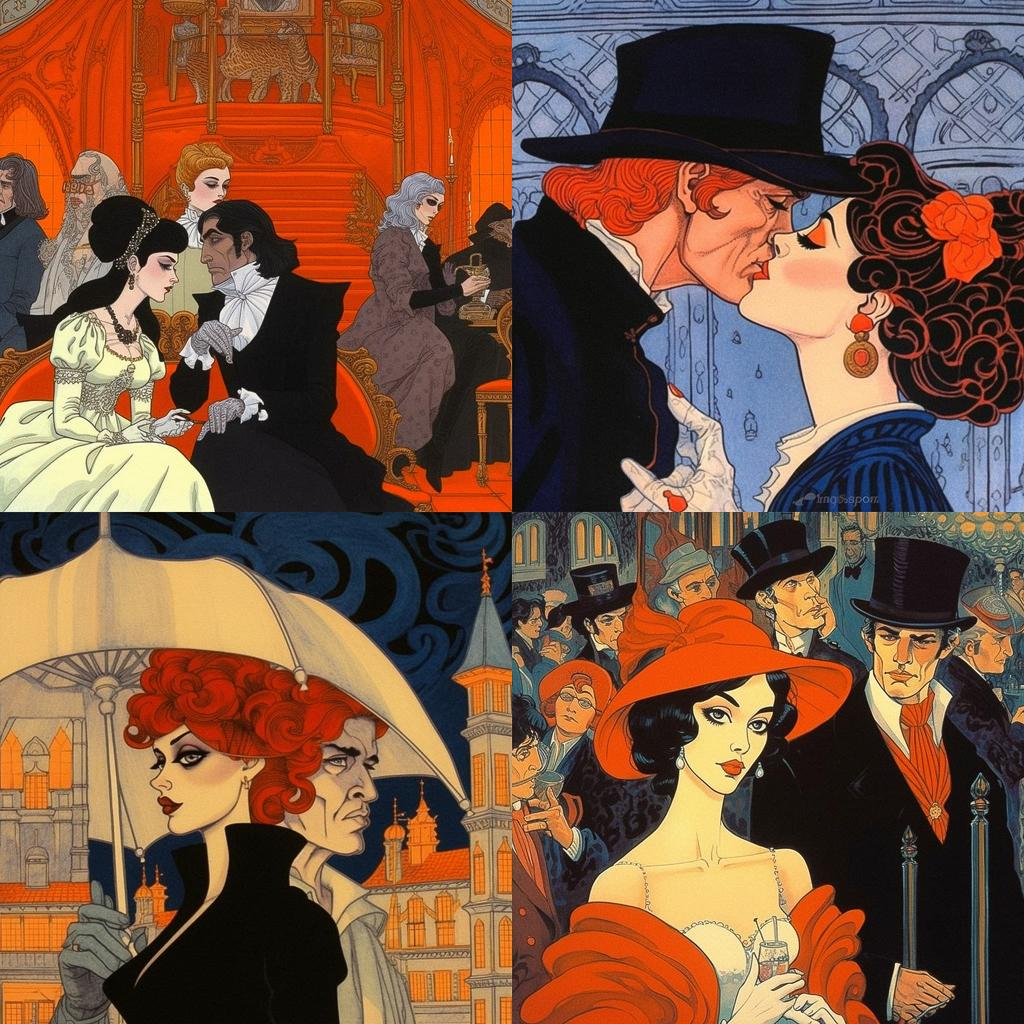 Leone Frollo style, Midjourney V5.1, render 1 of 4