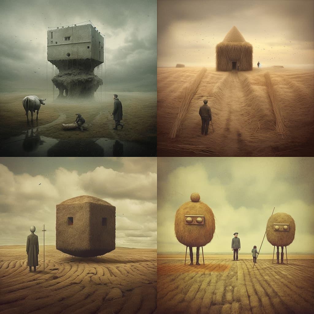 Leszek Bujnowski style, Midjourney V5.1, render 1 of 4