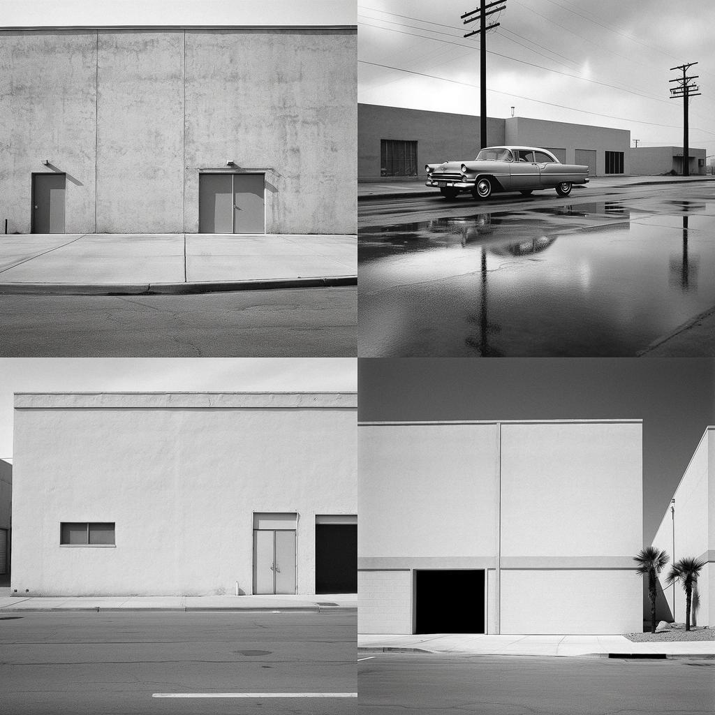 Lewis Baltz style, Midjourney V5.1, render 1 of 4