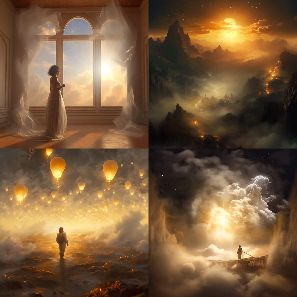 Light atmosphere style, Midjourney V5.1, render 1 of 4
