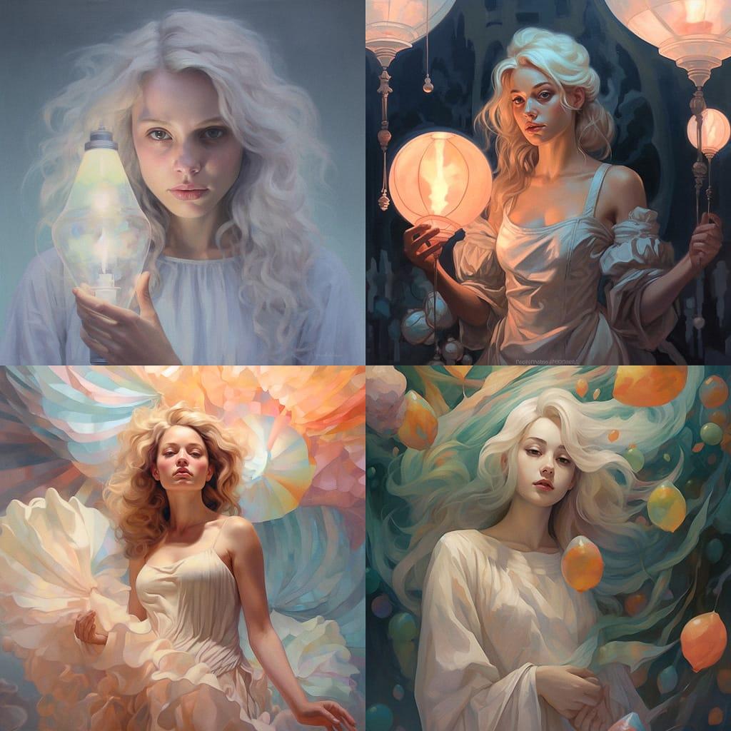 Light colors style, Midjourney V5.1, render 1 of 4