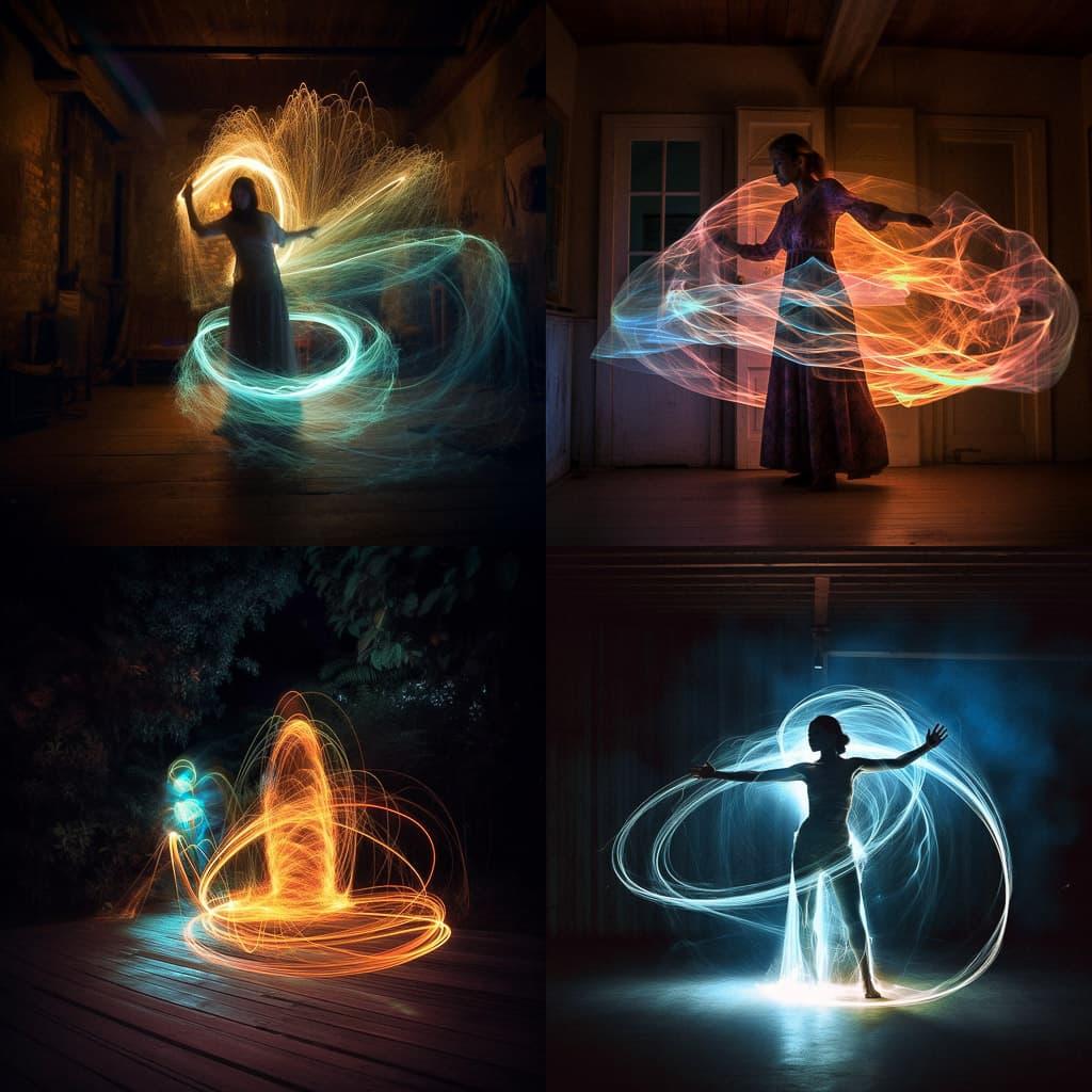 Light painting style, Midjourney V5.1, render 1 of 4