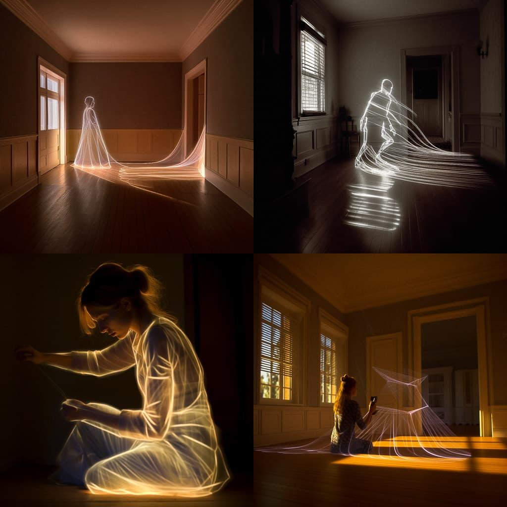 Light tracing style, Midjourney V5.1, render 1 of 4