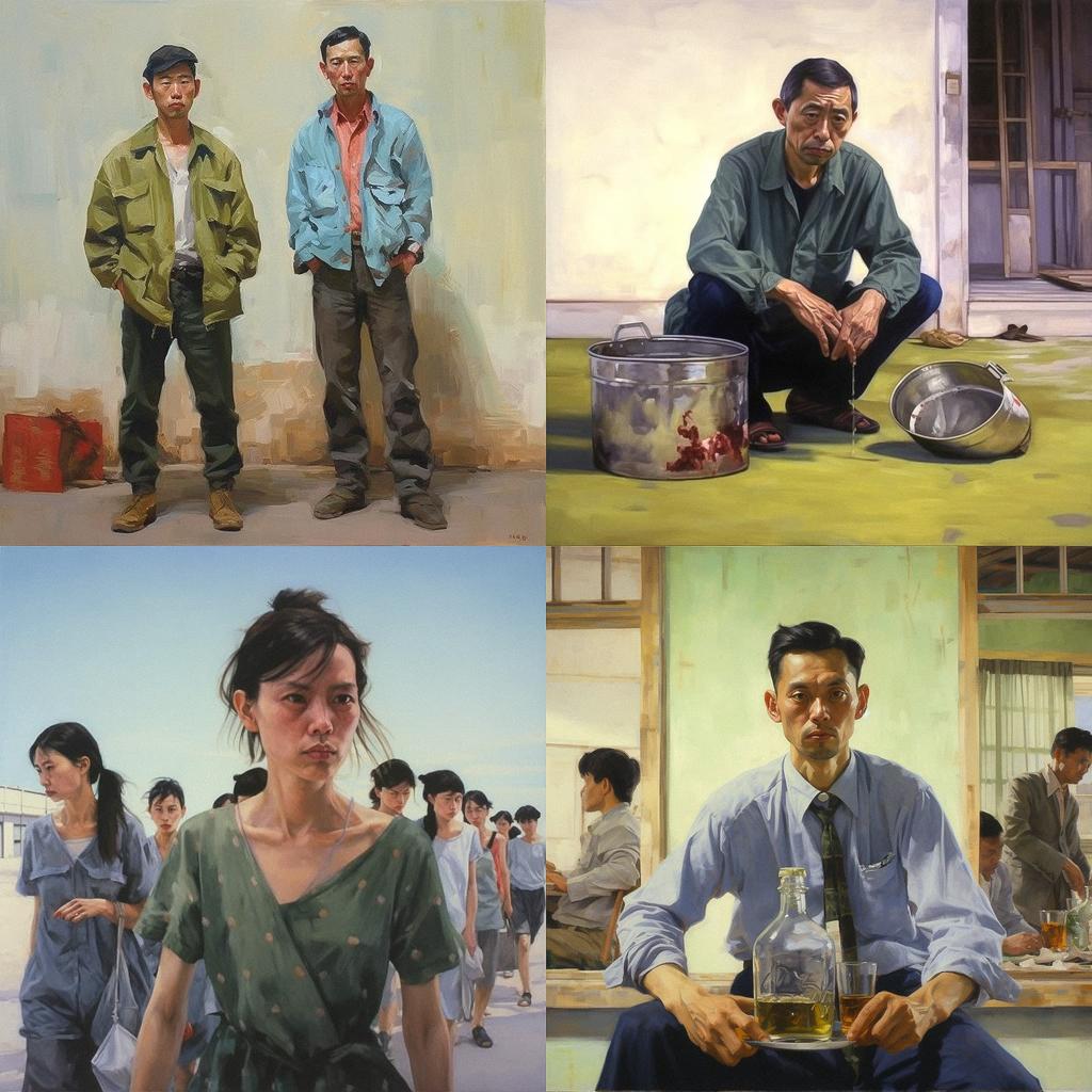 Liu Xiaodong style, Midjourney V5.1, render 1 of 4