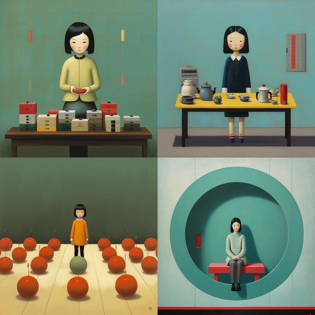 Liu Ye style, Midjourney V5.1, render 1 of 4
