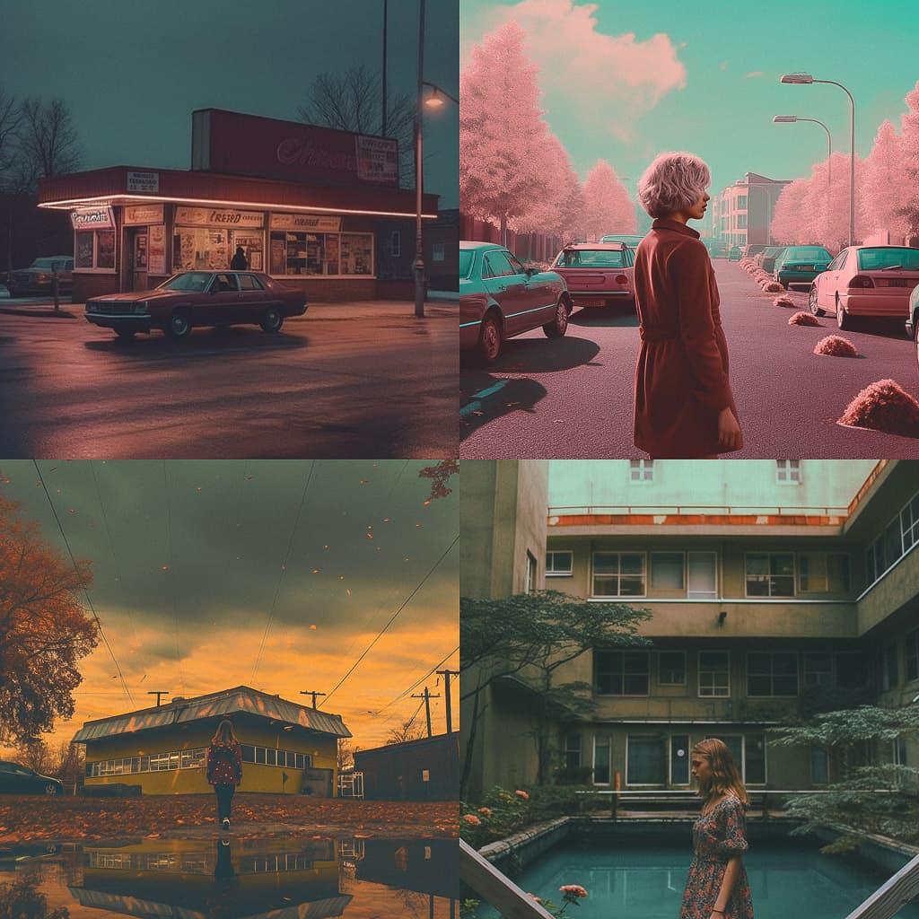 Lo-fi photography style, Midjourney V5.1, render 1 of 4