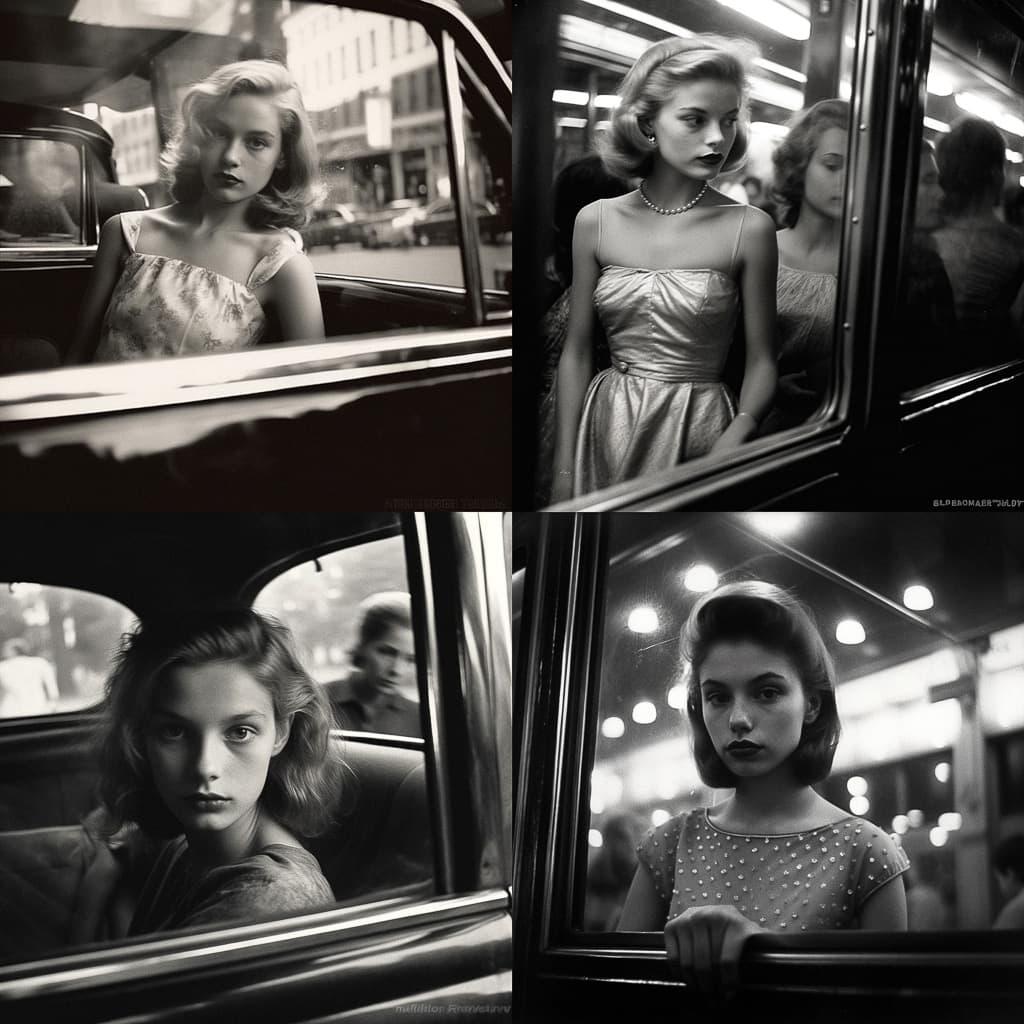 Louis Faurer style, Midjourney V5.1, render 1 of 4