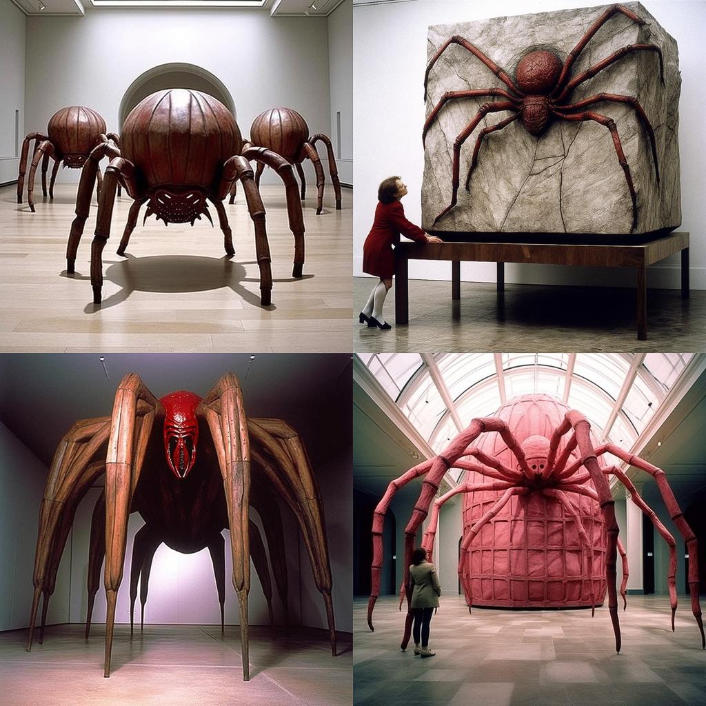 Louise Bourgeois style, Midjourney V5.1, render 1 of 4