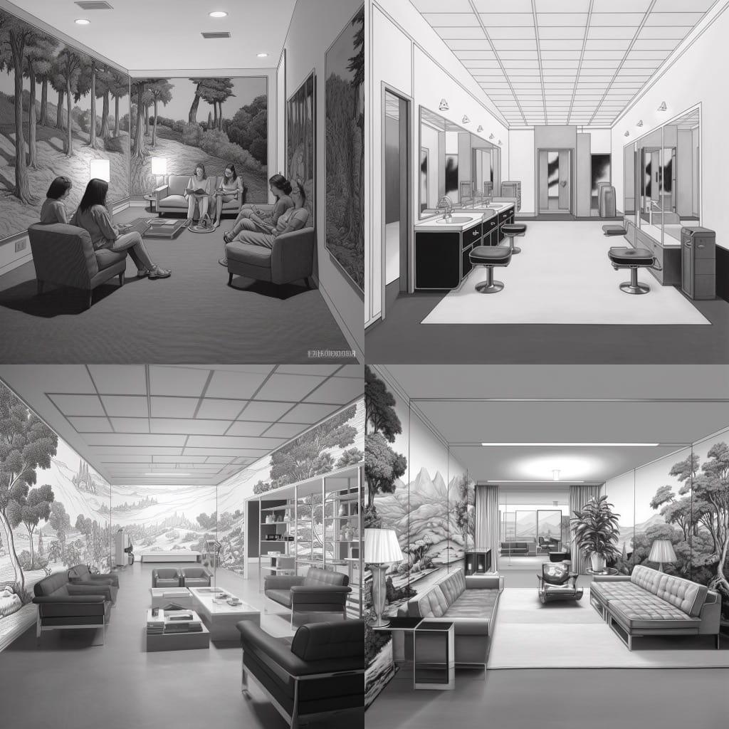 Louise Lawler style, Midjourney V5.1, render 1 of 4