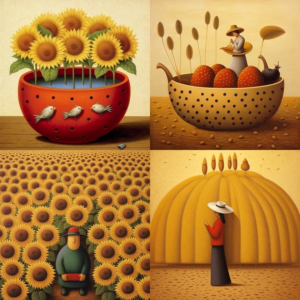 Lowell Herrero style, Midjourney V5.1, render 1 of 4