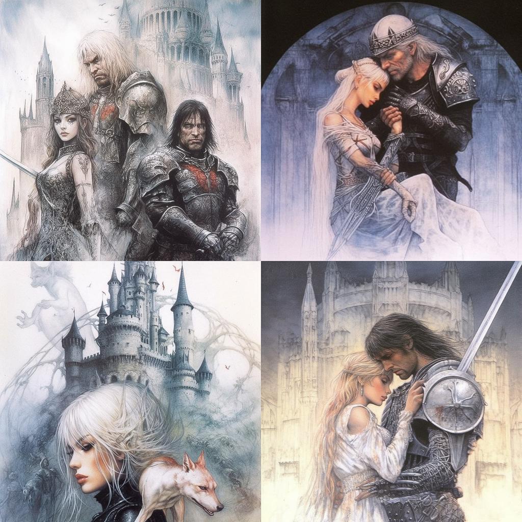 Luis Royo style, Midjourney V5.1, render 1 of 4