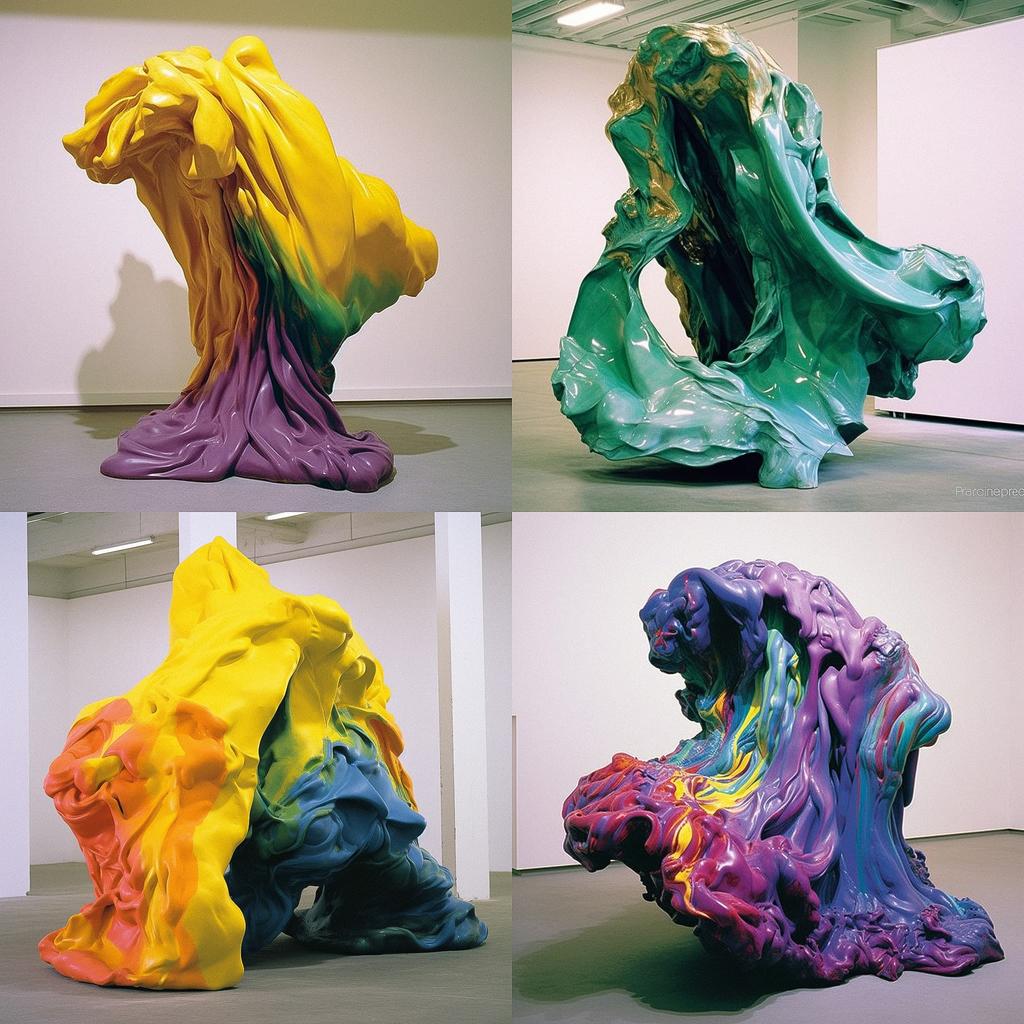 Lynda Benglis style, Midjourney V5.1, render 1 of 4