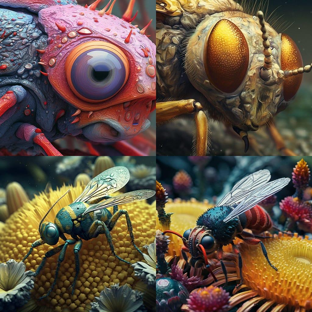 Macro view style, Midjourney V5.1, render 1 of 4