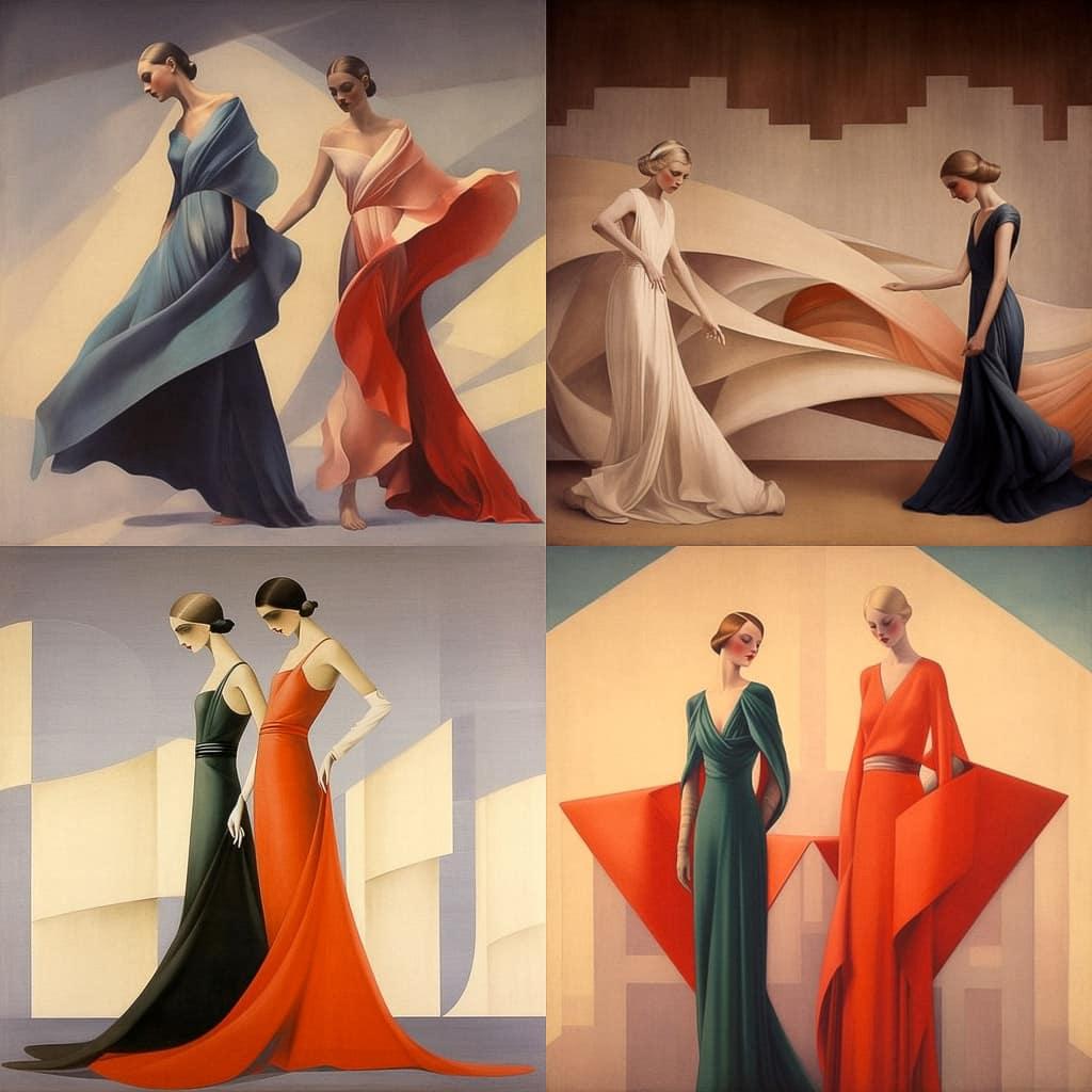 Madeleine Vionnet style, Midjourney V5.1, render 1 of 4