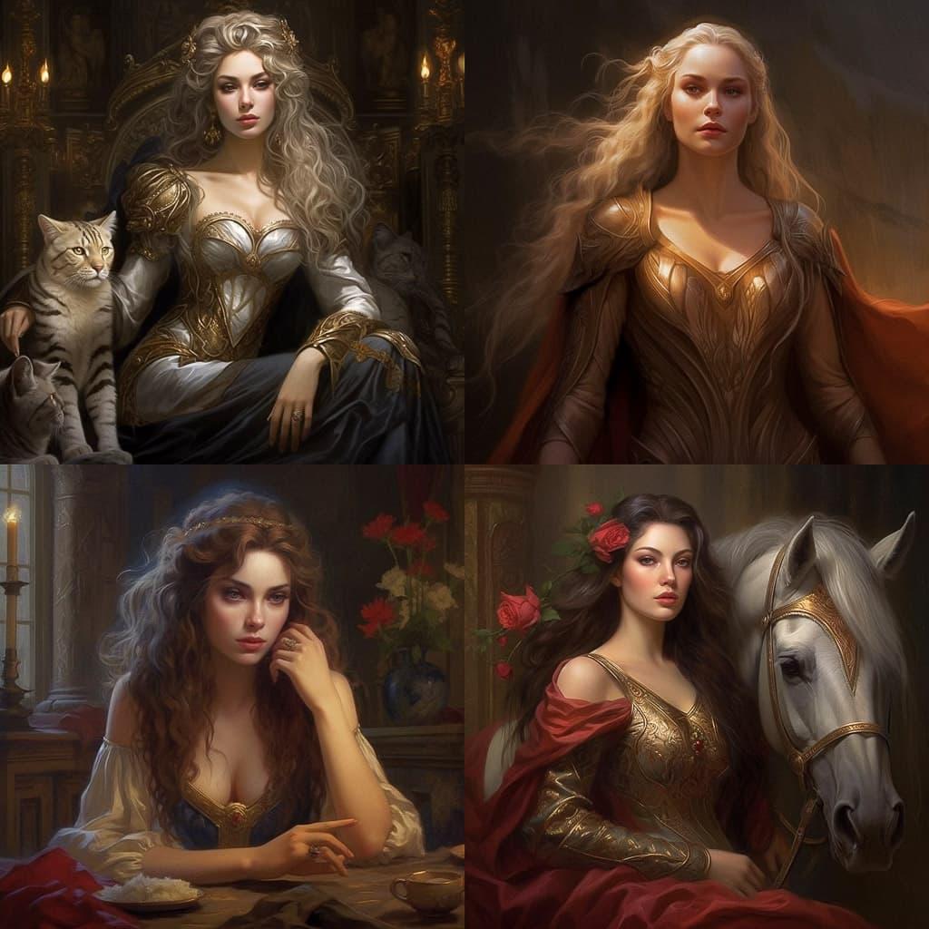 Magali Villeneuve style, Midjourney V5.1, render 1 of 4