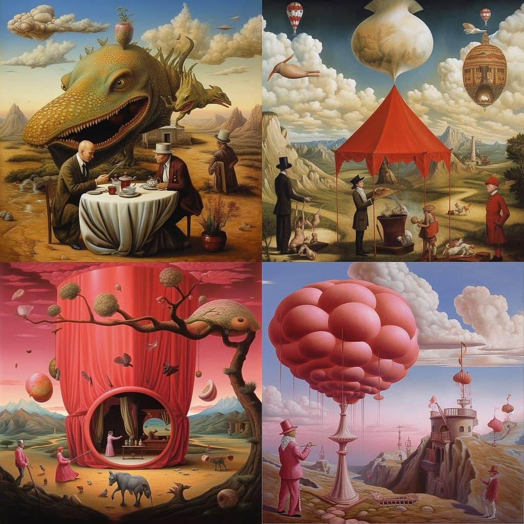 Magic realism style, Midjourney V5.1, render 1 of 4