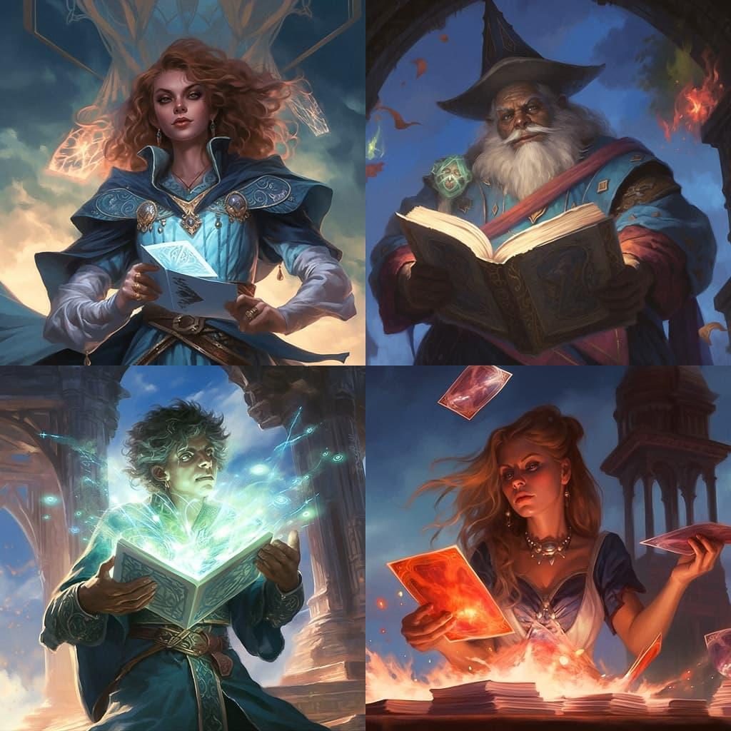 Magic: The Gathering style, Midjourney V5.1, render 1 of 4