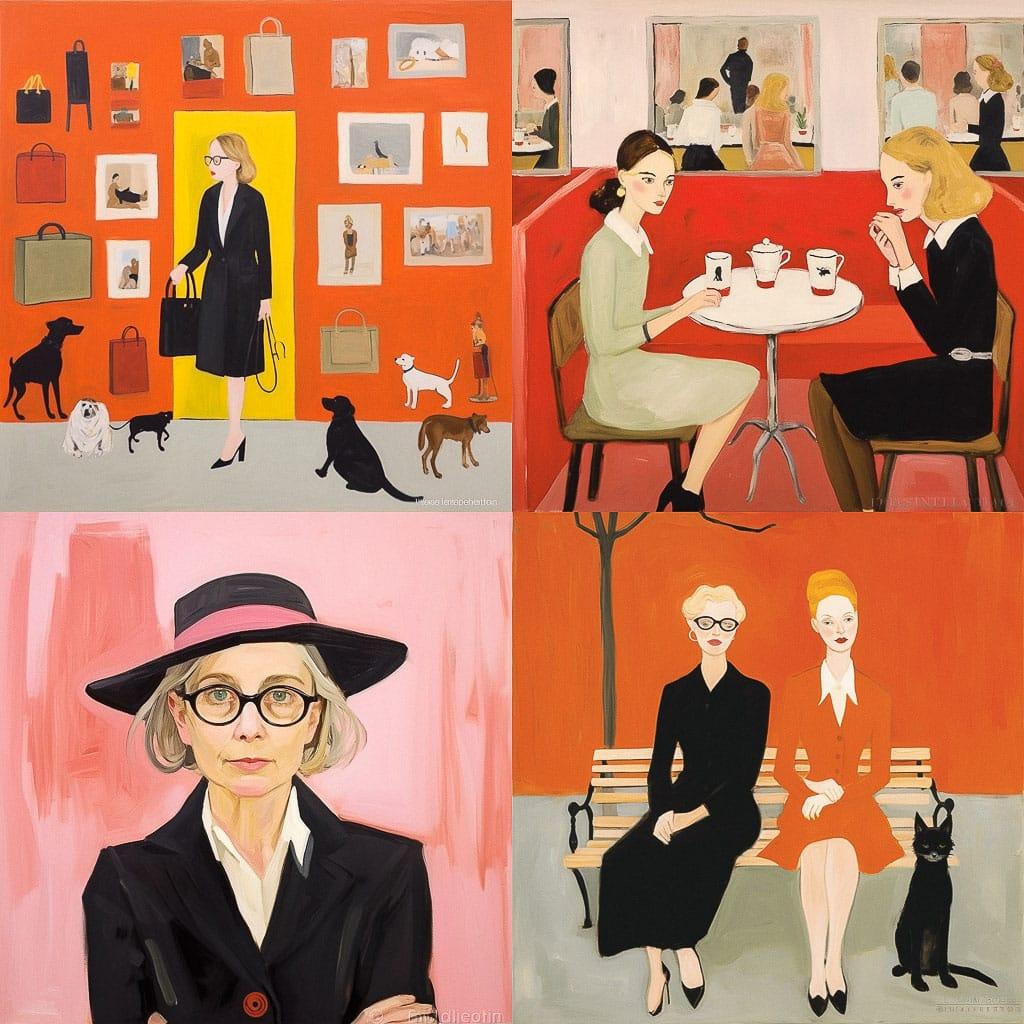 Maira Kalman style, Midjourney V5.1, render 1 of 4