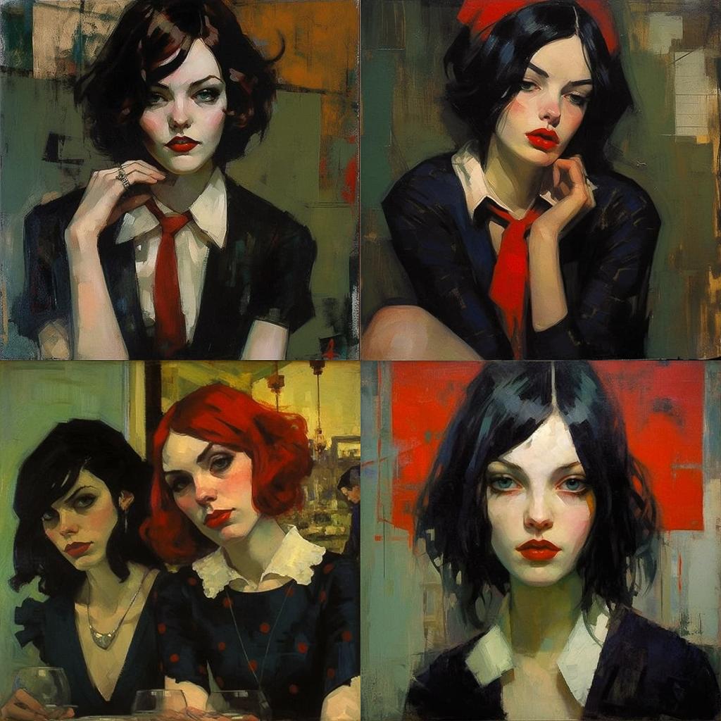 Malcolm Liepke style, Midjourney V5.1, render 1 of 4
