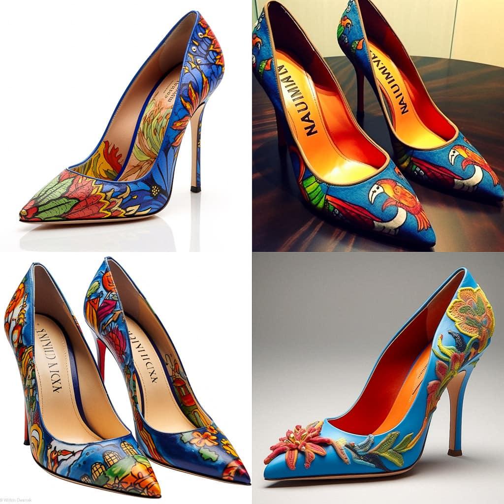 Manolo Blahnik style, Midjourney V5.1, render 1 of 4