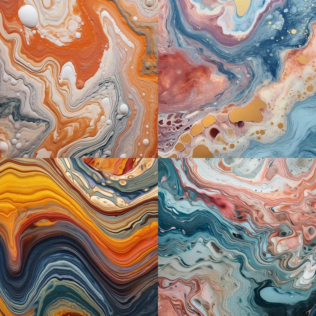 Marbled texture style, Midjourney V5.1, render 1 of 4