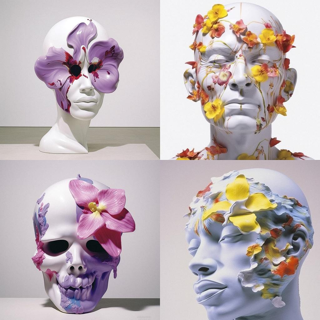 Marc Quinn style, Midjourney V5.1, render 1 of 4
