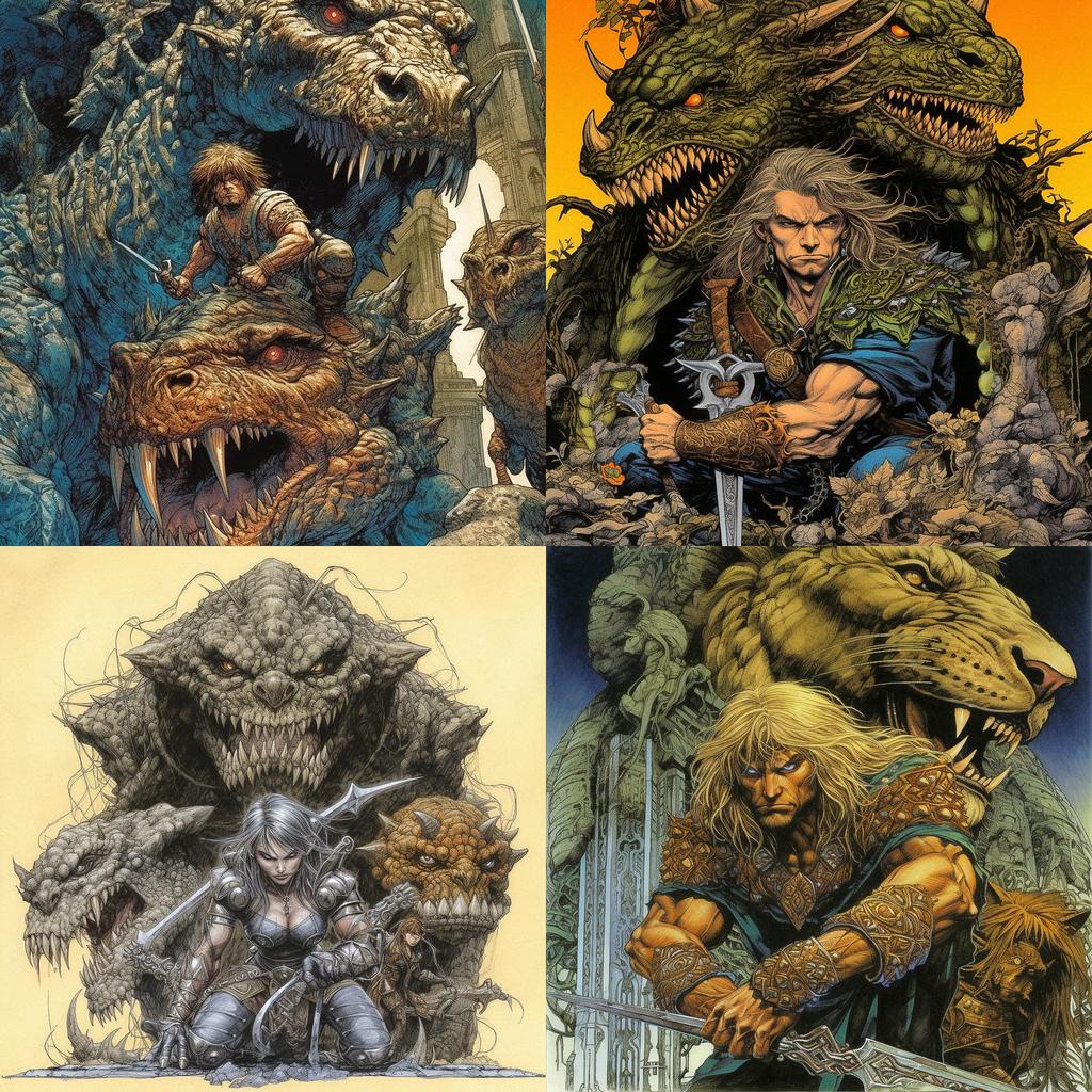 Marc Silvestri style, Midjourney V5.1, render 1 of 4