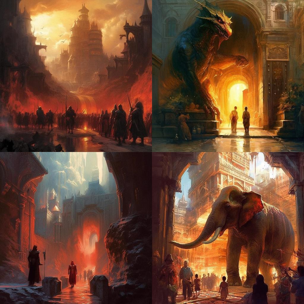 Marc Simonetti style, Midjourney V5.1, render 1 of 4