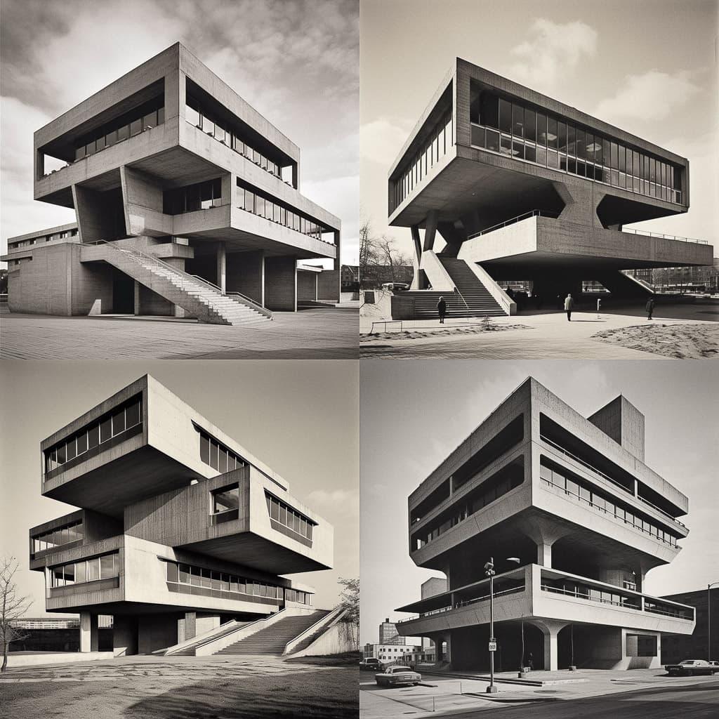 Marcel Breuer style, Midjourney V5.1, render 1 of 4