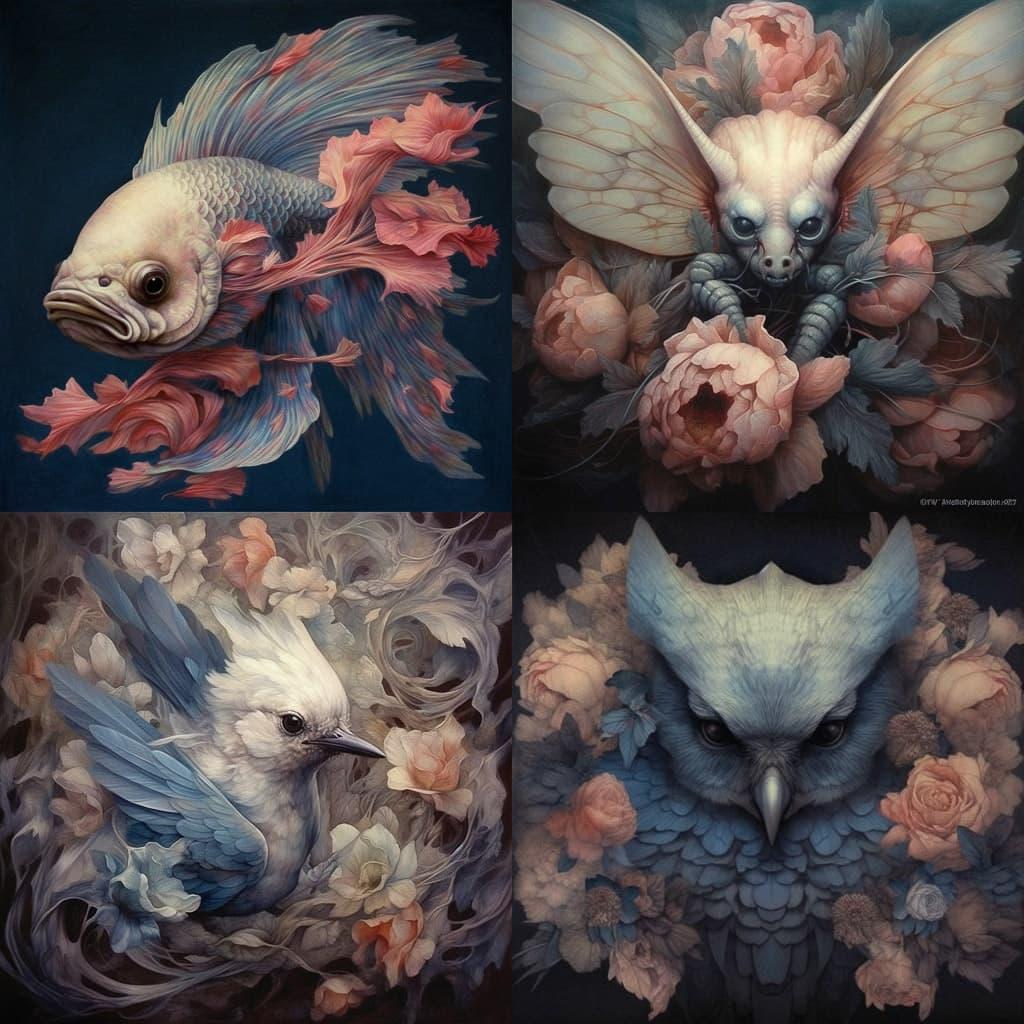 Marco Mazzoni style, Midjourney V5.1, render 1 of 4