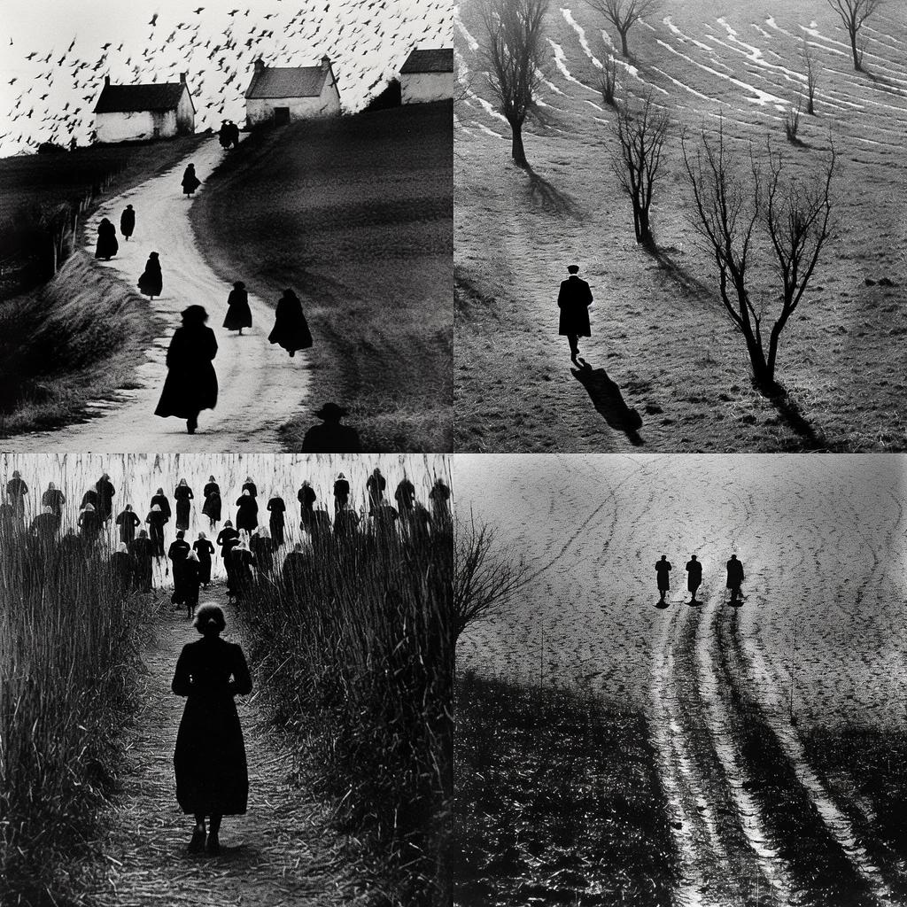 Mario Giacomelli style, Midjourney V5.1, render 1 of 4