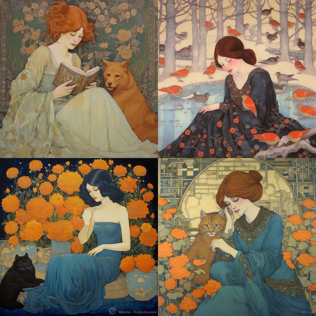 Marjorie Miller style, Midjourney V5.1, render 1 of 4
