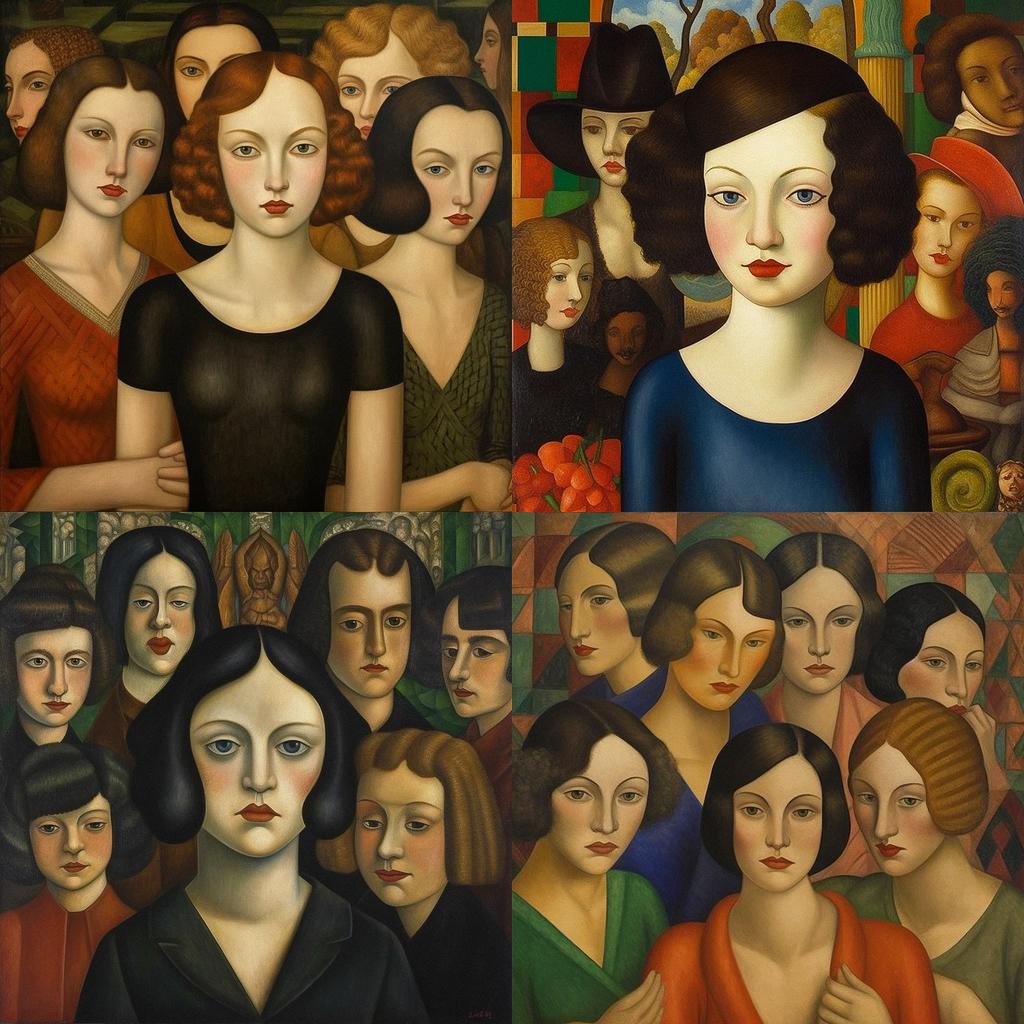 Mark Gertler style, Midjourney V5.1, render 1 of 4