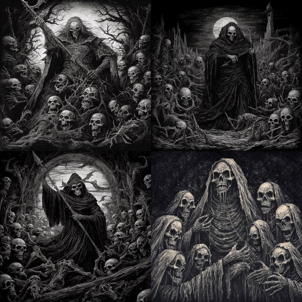 Mark Riddick style, Midjourney V5.1, render 1 of 4