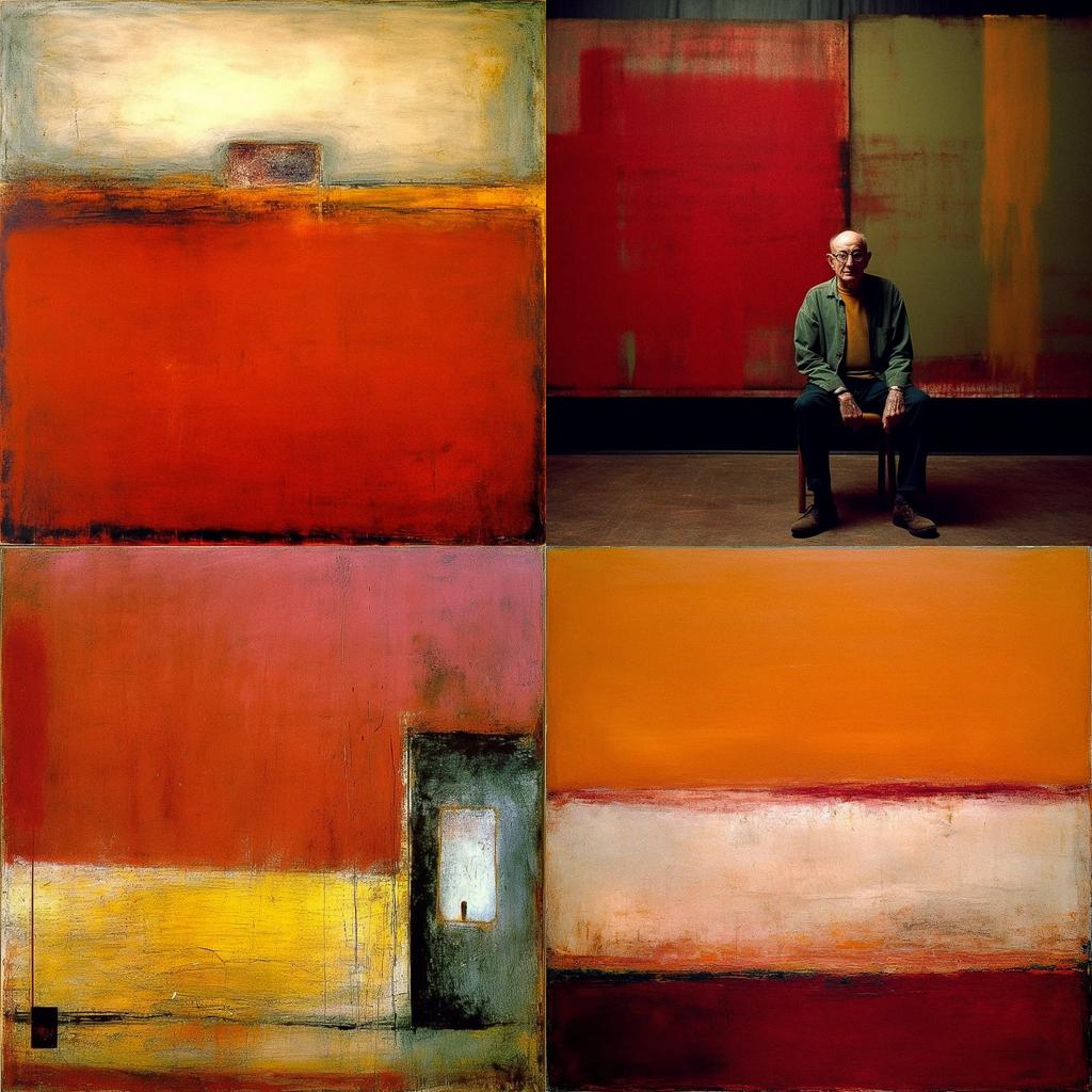 Mark Rothko style, Midjourney V5.1, render 1 of 4