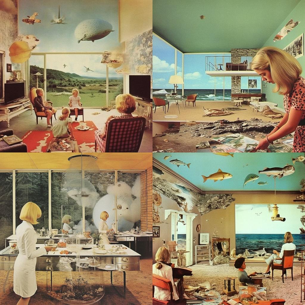 Martha Rosler style, Midjourney V5.1, render 1 of 4