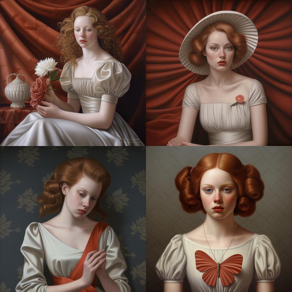 Mary Jane Ansell style, Midjourney V5.1, render 1 of 4